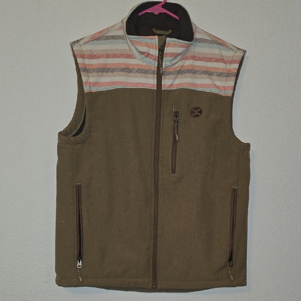 Hooey Brown and Cream Vest